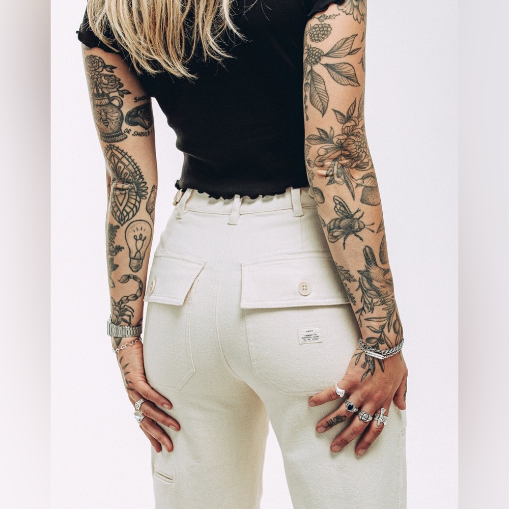 P&Co Service Fatigue Pants - Ecru (Cream)